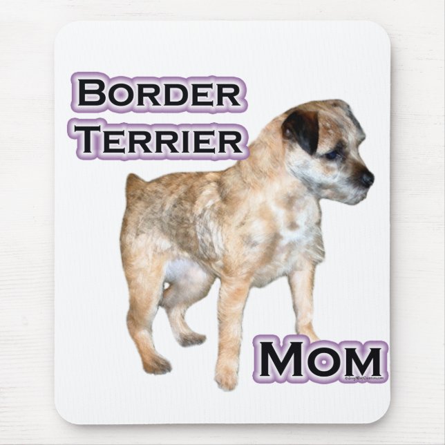 Tapis De Souris Frontière Terrier Maman 4 (Devant)