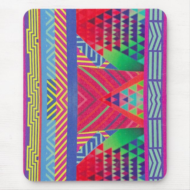 Tapis De Souris frontières et triangles du sud-ouest collage (Devant)
