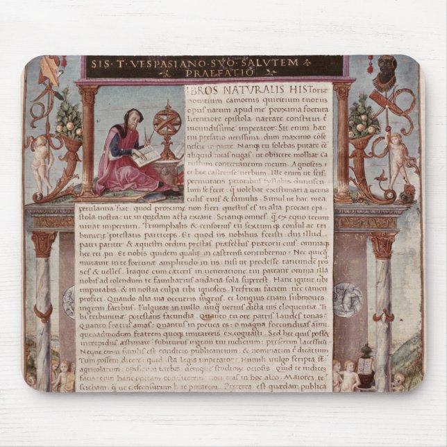 Tapis De Souris Frontispice pour réserver I montrant une page de (Devant)