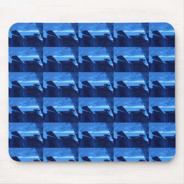 Tapis De Souris "Frozen Ridge 2" Tiled Abstract Design Mousepad (Devant)