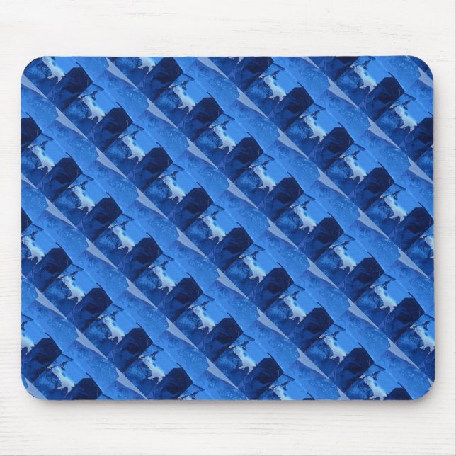 Tapis De Souris "Frozen Ridge 3" Tiled Abstract Design Mousepad (Devant)