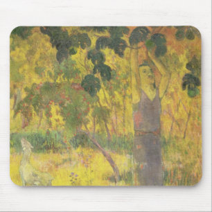 Tapis De Souris Fruit de cueillette d'homme de Paul Gauguin d'un