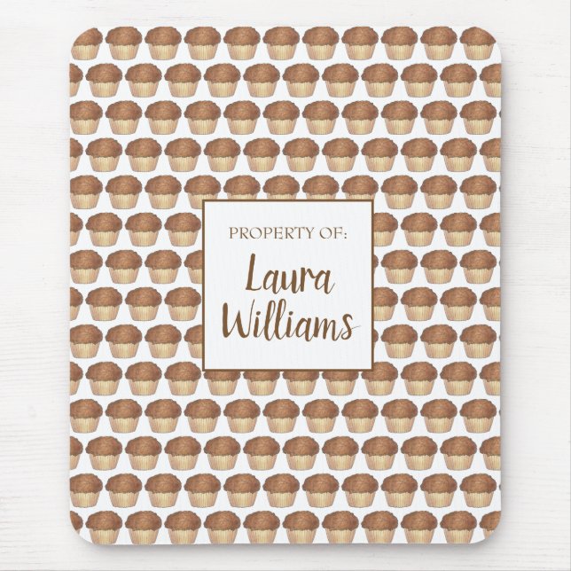 Tapis De Souris Fruit Fraîche Croustillant Muffin Vente de pain Fo (Devant)