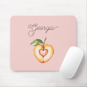 Tapis De Souris Fruit Heart Peach Georgia