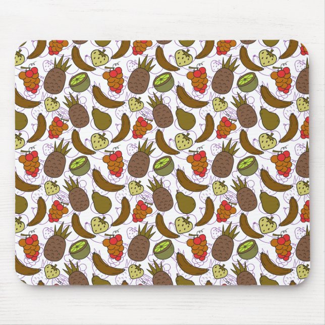 Tapis De Souris Fruit motif transparent | motif de surface de frui (Devant)