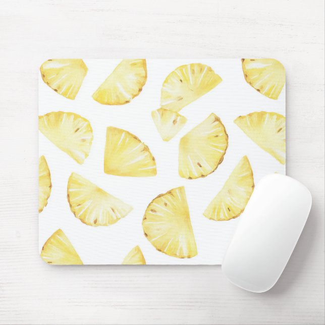Tapis De Souris Fruits Jaunes Ananas (Avec souris)