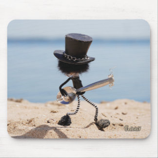 Tapis De Souris Fubby guitariste avec chapeau look alike Slash.