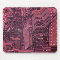 Fuchsia Cyber Circuit Board Tech Electronique