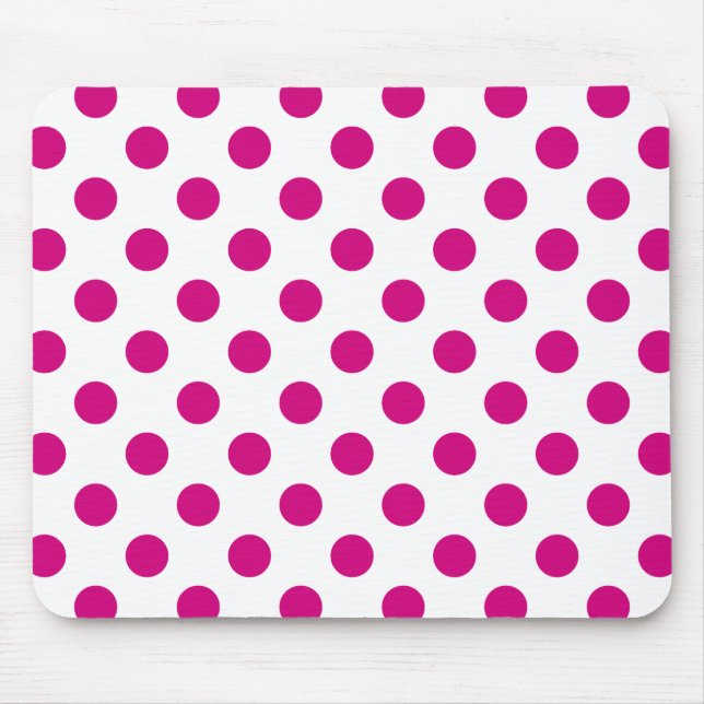 Tapis De Souris Fuchsia polka (Devant)