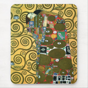 Tapis De Souris Fulfillment aka The Embrace par Gustav Klimt
