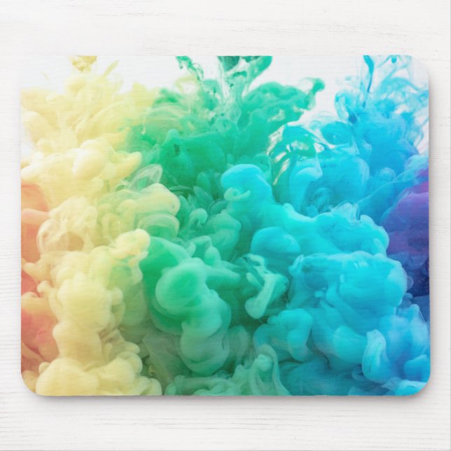 Tapis De Souris fumée arc-en-ciel (Devant)