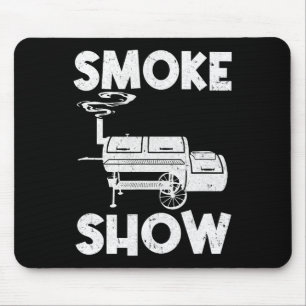 Tapis De Souris Fumée Montrer Funny Barbecue Fumeur Grillade Viand