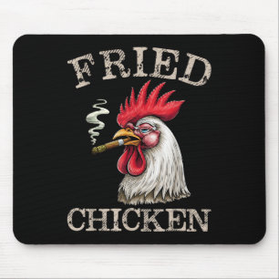 Tapis De Souris Fumer Fried Poulet Graphique Mauvaises Herbes Homm