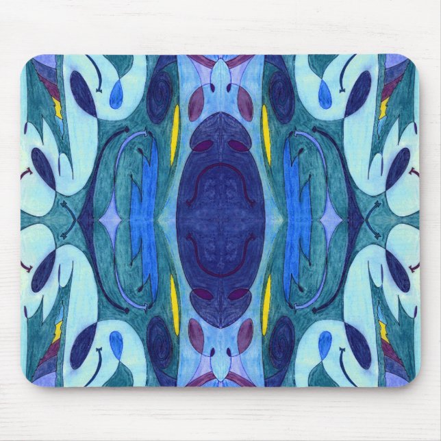 Tapis De Souris Fumes bleues (Devant)