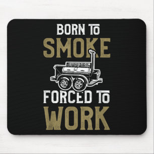 Tapis De Souris Fumeur Bbq Fumeur Chemise Barbecue Fumer Viande Pi
