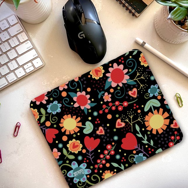 Tapis De Souris "Fun and Funky" Floral Inspirivity Pad (Créateur téléchargé)