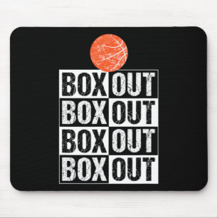 Tapis De Souris Fun Basketball Coach boîte cadeau Out Dire
