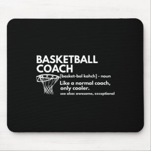 Tapis De Souris Fun Basketball Coach Définition Coaching Cadeau