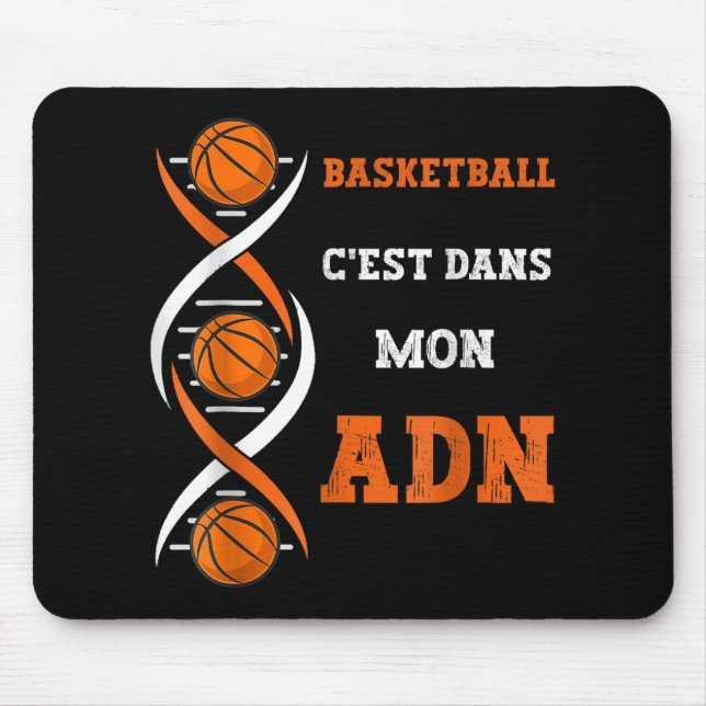 Tapis De Souris Fun Basketball Son Dans Mon Dna Basketball (Devant)