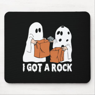 Tapis De Souris Fun Boo Ghost Effrayant J'Ai Une Halloween Rock
