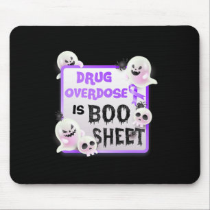 Tapis De Souris Fun Boo Halloween Ghost La surdose de médicament e