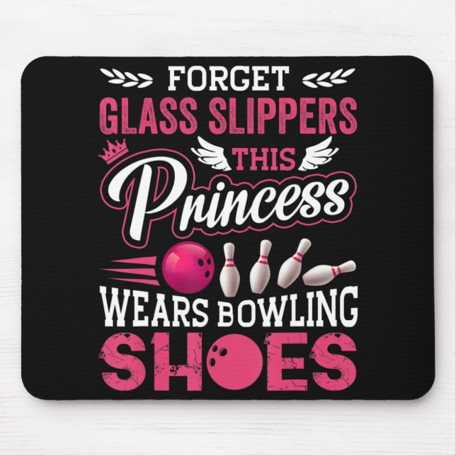 Tapis De Souris Fun Bowling Pour Femmes Filles Enfants Maman Femme (Devant)