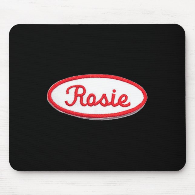 Tapis De Souris Fun Cute Rosie le Riveter Costume féministe (Devant)