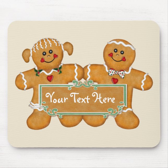 Tapis De Souris Fun de pain d'épices (Devant)