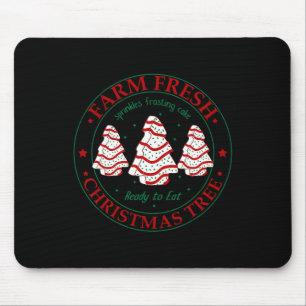 Tapis De Souris Fun Farm Fresh Christmas Tree Cakes Family Xmas Pa