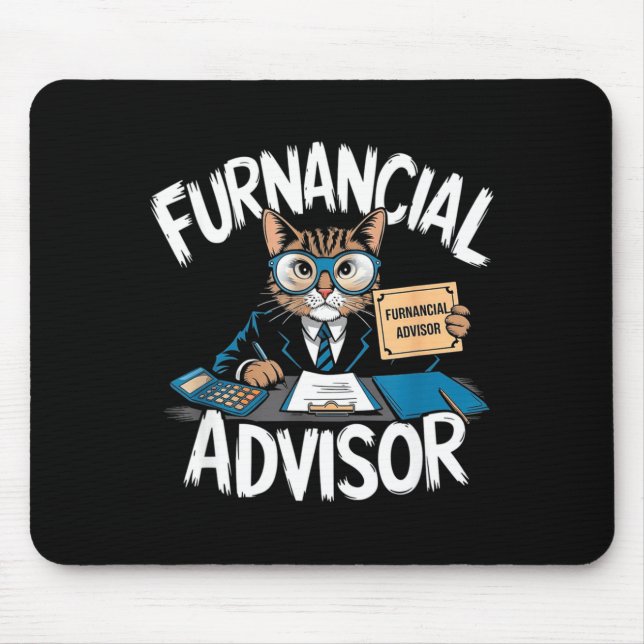 Tapis De Souris Fun Financial Planner Gift Funny Retirement Adviso (Devant)