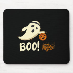 Tapis De Souris Fun Ghost Player Boo Basketball Halloween Costume