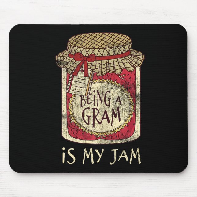 Tapis De Souris Fun Grandma Cute &amp; Funny Being A Gram Quote  (Devant)