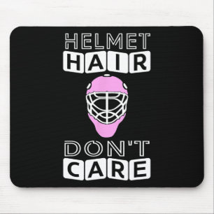 Tapis De Souris Fun Hockey Femmes Casque rose Goalie Mask Cadeau T