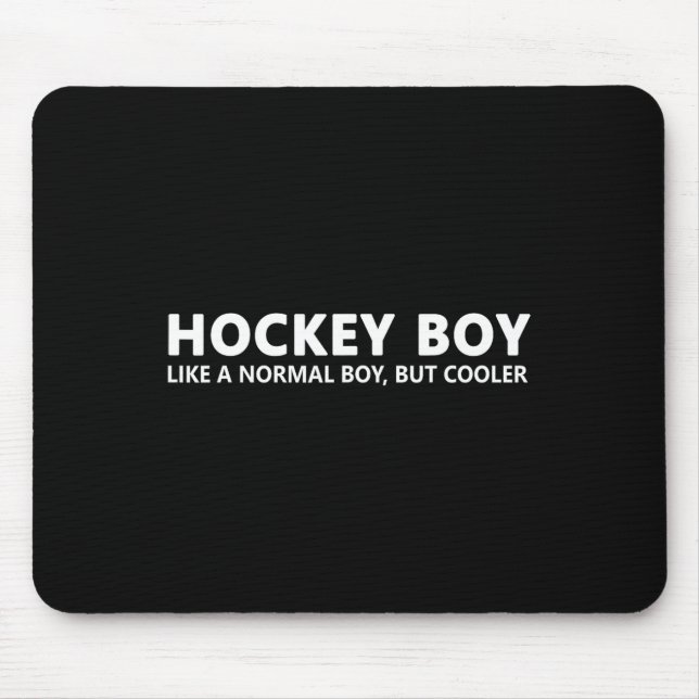 Tapis De Souris Fun Hockey Son Hockey Sur Glace Garçon (Devant)
