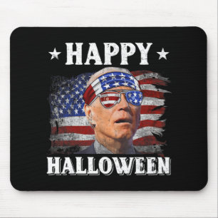Tapis De Souris Fun Joe Biden Happy Halloween Confus le Juillet