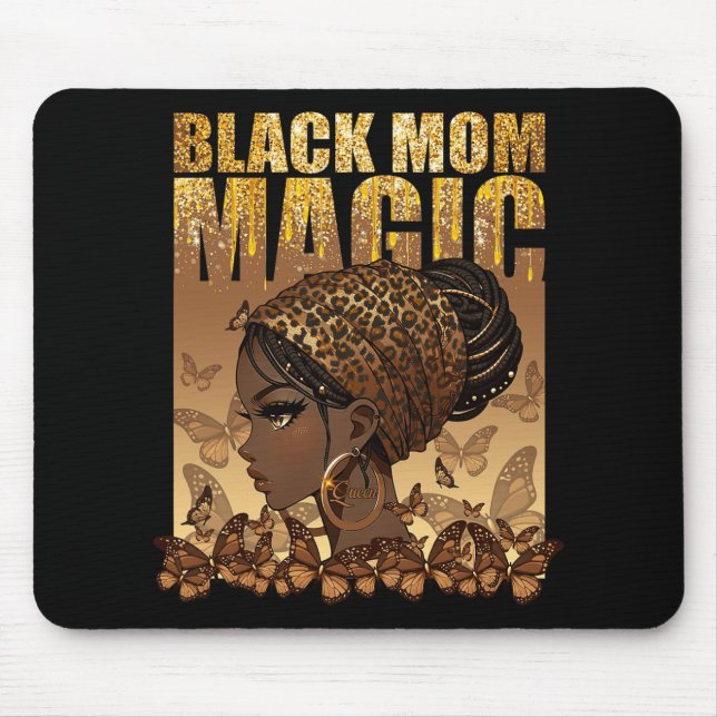 Tapis De Souris Fun Mothers Day Maman Africaine Américaine (Devant)