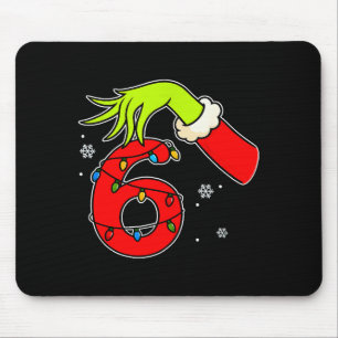 Tapis De Souris Fun numéro 6 Noël 67 Six Sept Meme Xmas Hommes