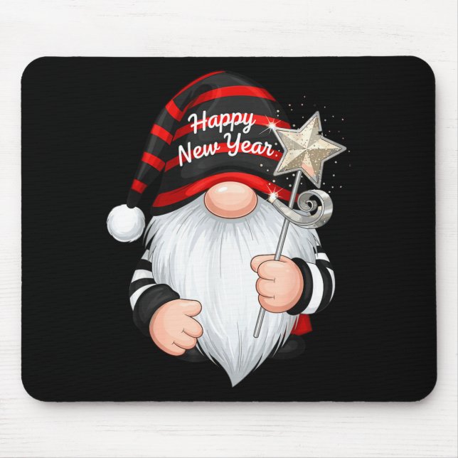 Tapis De Souris Fun Nye Gnome Shirts For Women, Happy New Year 202 (Devant)