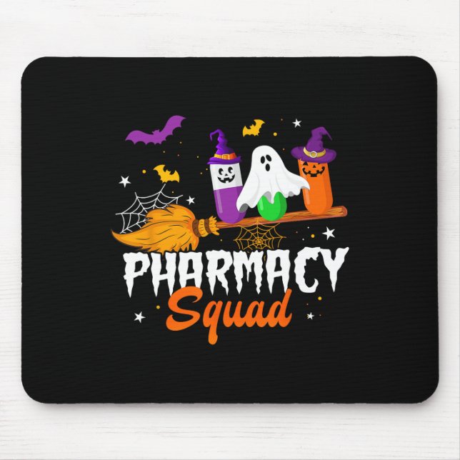 Tapis De Souris Fun Pills Pharmad Squad Pharmacist Technicien Hal (Devant)