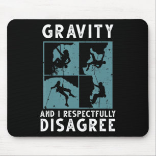 Tapis De Souris Fun Rock Escalade Art Pour Hommes Femmes Boulderin