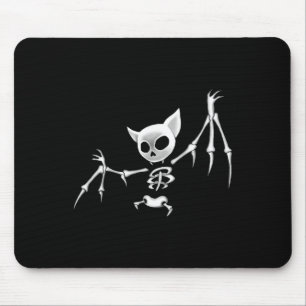 Tapis De Souris Fun Scary Dark Flying Skeleton T Halloween Clothin