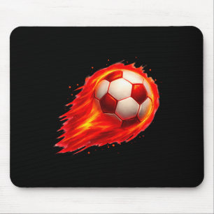 Tapis De Souris Fun Soccer Effet Tie and Dye Noir Jaune So