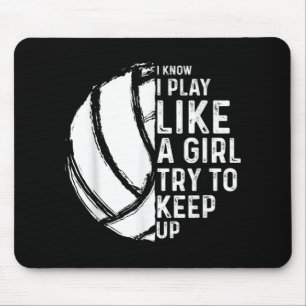 Tapis De Souris Fun Volleyball Design Filles Femmes Jeune Ado Spor