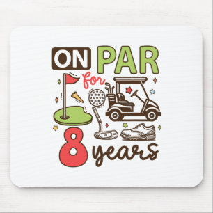 Tapis De Souris Fundy 8e Anniversaire Chemise de Golf 8 Ans Golfeu