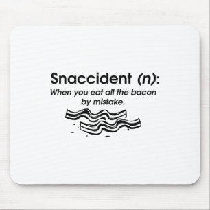 Tapis De Souris Funky Snaccident Bacon Art Pour Enfants Hommes Fem