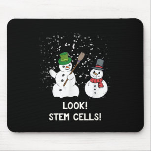 Tapis De Souris Funky Snowman Noël Science Noël Noël Biologie Neig