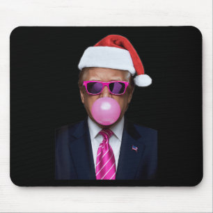 Tapis De Souris Funky Trump rose bulle gomme Noël Noël Noël