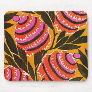 Tapis De Souris Funky Vintage Art Déco Floral Mousepad