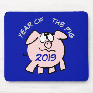 Tapis De Souris Funny 2 Cartoon Pig année 2019 Choisir la souris c