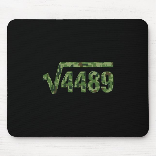 Tapis De Souris Funny 67 Trendy Square Root 4489 Camo Tee  (Devant)